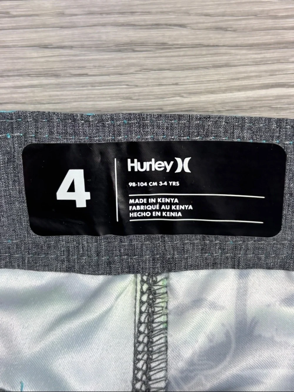 Hurley Boys‎ Tropical Palm Swim Trunks - size XS 4 NWT
